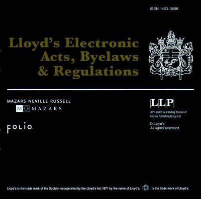 Lloyd's Acts, Byelaws and Regulations -  Lloyds Of London