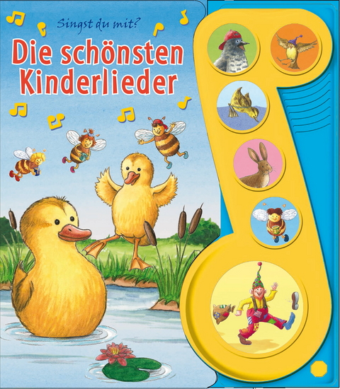 6-Button-Liederbuch, Die schönsten Kinderlieder - 