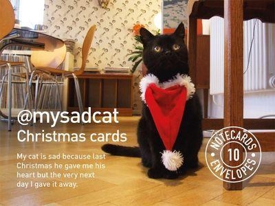 My Sad Cat Christmas Cards - Tom Cox