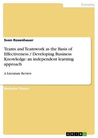 Teams and Teamwork as the Basis of Effectiveness / Developing Business Knowledge: an independent learning approach - Sven Rosenhauer