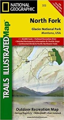 North Fork, Glacier National Park - National Geographic Maps