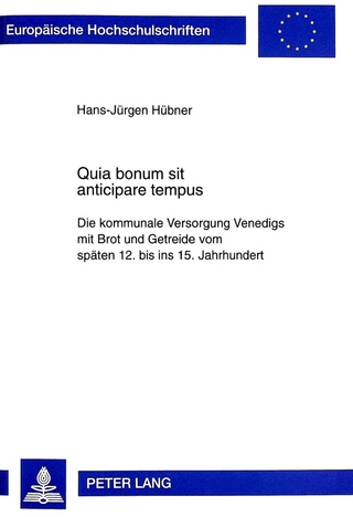 Quia bonum sit anticipare tempus - Hans-Jürgen Hübner