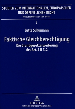 Faktische Gleichberechtigung - Jutta Schumann