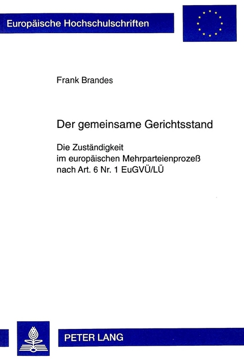 Der gemeinsame Gerichtsstand - Frank Brandes