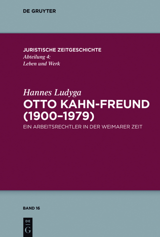 Otto Kahn-Freund (1900?1979) - Hannes Ludyga