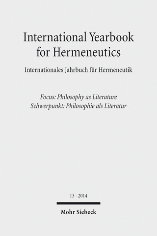 International Yearbook for Hermeneutics / Internationales Jahrbuch für Hermeneutik - Günter Figal
