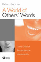 A World of Others' Words - Richard Bauman