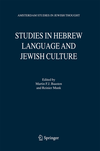 Studies in Hebrew Language and Jewish Culture - Martin F.J. Baasten; Reinier Munk