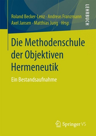 Die Methodenschule der Objektiven Hermeneutik - Roland Becker-Lenz; Andreas Franzmann; Axel Jansen; Matthias Jung