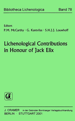 Lichenological Contributions in Honour of Jack Elix - Patrick M McCarthy; G Kantvilas; S H Louwhoff