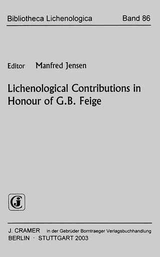 Lichenological Contributions in Honour of G.B. Feige - Manfred Jensen