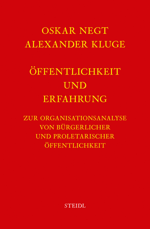 Werkausgabe Bd. 4 / Öffentlichkeit und Erfahrung - Oskar Negt, Alexander Kluge
