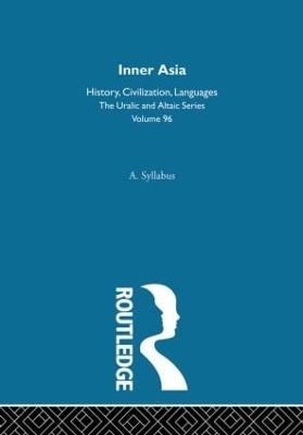 Inner Asia - Denis Sinor