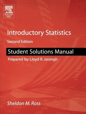 Student Solutions Manual for Introductory Statistics - Sheldon M. Ross