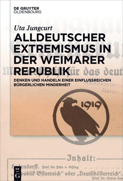 Alldeutscher Extremismus in der Weimarer Republik -  Uta Jungcurt