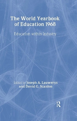 World Yearbook of Education 1968 - Mark Blaug; David G. Scanlon