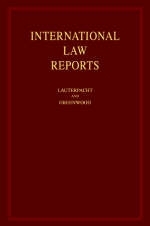 International Law Reports - Elihu Lauterpacht; C. J. Greenwood