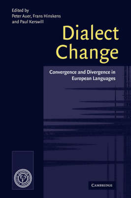 Dialect Change - Peter Auer; Frans Hinskens; Paul Kerswill