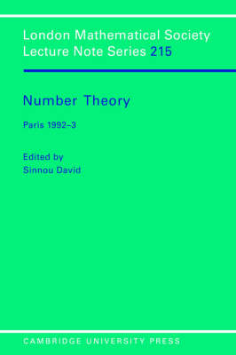 Number Theory - Sinnou David