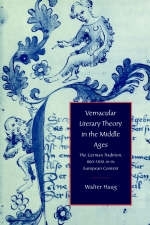 Vernacular Literary Theory in the Middle Ages - Walter Haug