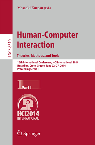 Human-Computer Interaction. Theories, Methods, and Tools - Masaaki Kurosu