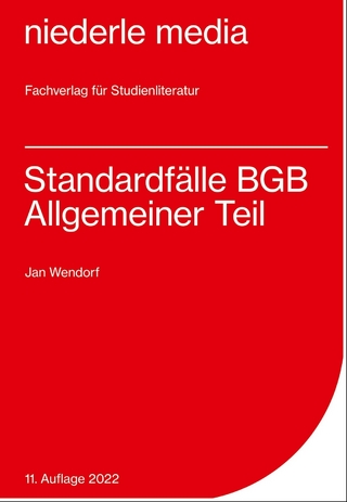Standardfälle BGB AT - 2022 - Jan Wendorf