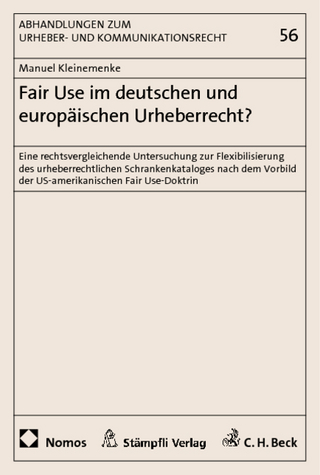 Fair Use im deutschen und europäischen Urheberrecht? - Manuel Kleinemenke