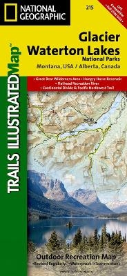 Glacier/waterton Lakes National Parks - National Geographic Maps