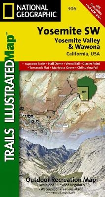 Yosemite Sw, Yosemite Valley & Wawona - National Geographic Maps