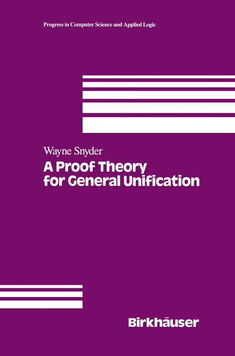 A Proof Theory for General Unification - W. Snyder