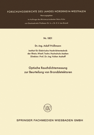 Optische Rauchdichtemessung zur Beurteilung von Branddetektoren - Adolf Prüssmann