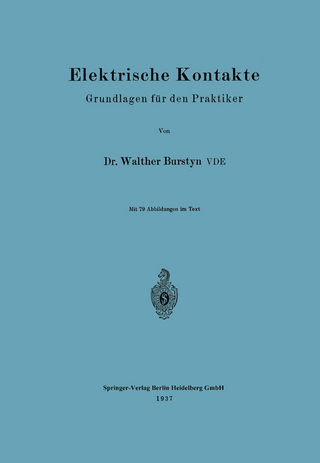 Elektrische Kontakte - Walther Burstyn
