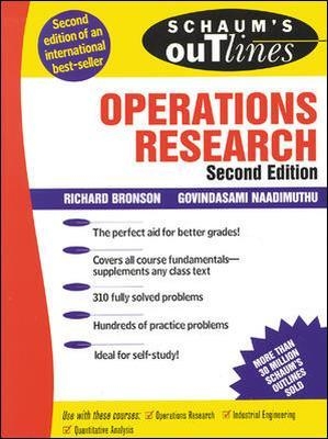Schaum's Outline of Operations Research - Richard Bronson; Govindasami Naadimuthu