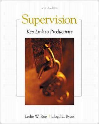 Supervision - Leslie W. Rue; Lloyd L. Byars