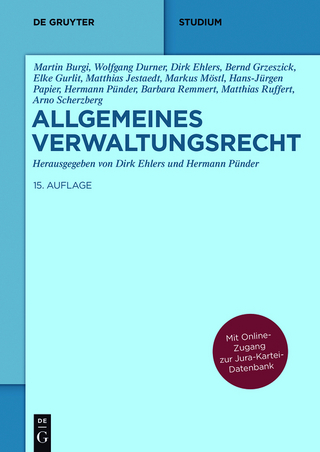 Allgemeines Verwaltungsrecht - Dirk Ehlers; Hermann Pünder