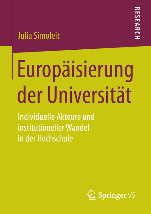 Europäisierung der Universität -  Julia Simoleit