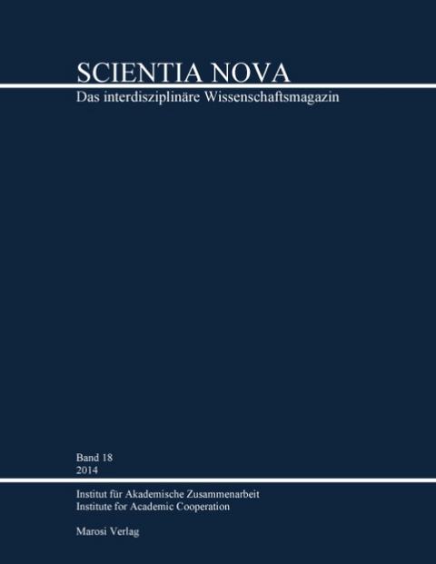 SCIENTIA NOVA Band 18 - 