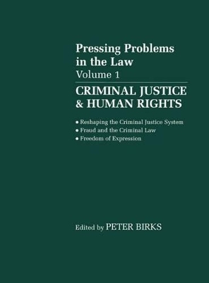 Criminal Justice and Human Rights - P. B. H. Birks