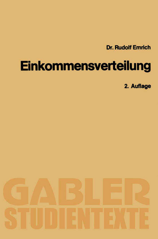Theorie der Einkommensverteilung - Rudolf Emrich