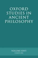 Oxford Studies in Ancient Philosophy XXVI - David Sedley