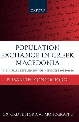 Population Exchange in Greek Macedonia - Elisabeth Kontogiorgi