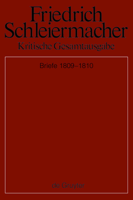 Briefwechsel 1809-1810 - 