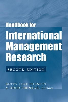 Handbook for International Management Research - 