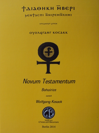 Novum Testamentum Coptice - Wolfgang Kosack