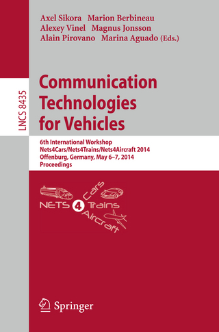 Communication Technologies for Vehicles - Axel Sikora; Marion Berbineau; Alexey Vinel; Magnus Jonsson; Alain Pirovano; Marina Aguado