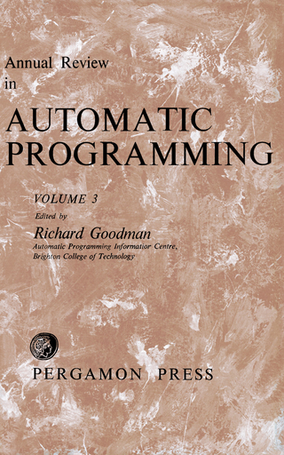Annual Review in Automatic Programming - Richard Goodman