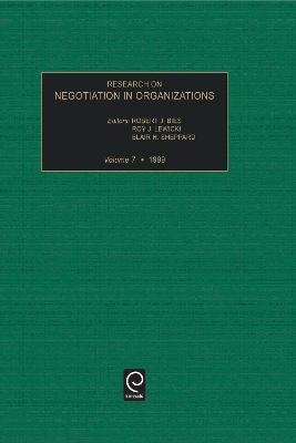 Research on Negotiation in Organizations - Robert J. Bies; Roy J. Lewicki; Blair H. Sheppard