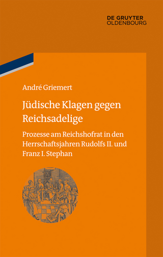 Jüdische Klagen gegen Reichsadelige - André Griemert