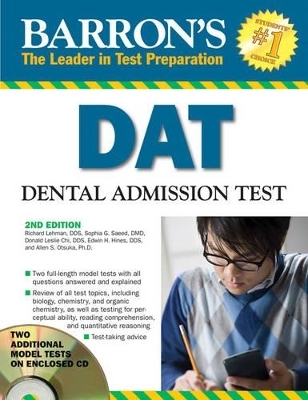 DAT Dental Admissions Test - Richard Lehman, Sophia G. Saeed