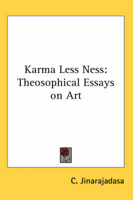 Karma Less Ness - C. Jinarajadasa